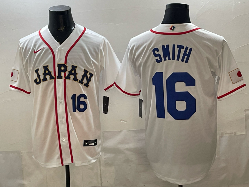 Men 2026 World Cub USA16 Smith white Nike MLB Jersey 001